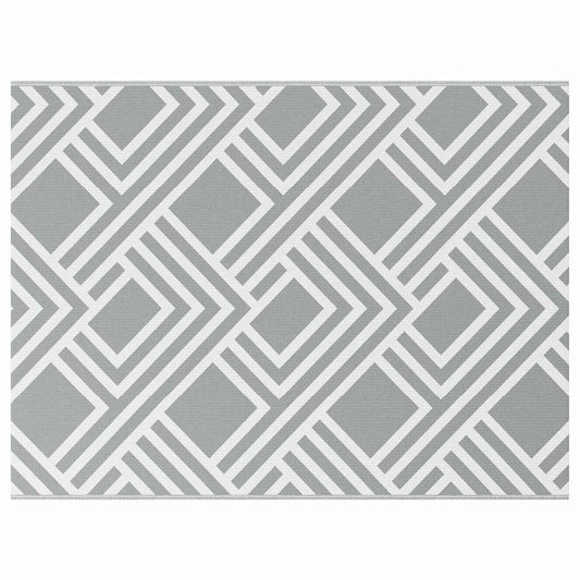 Outdoor Teppich Grau 300 x 400 cm PP