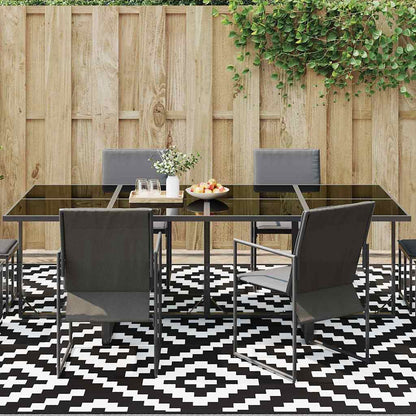 Outdoor Teppich Weiß und Schwarz 300 x 400 cm PP