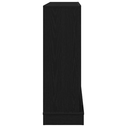 Kaminumrandung Schwarz Eichen-Optik 100x30x87,5cm Holzwerkstoff