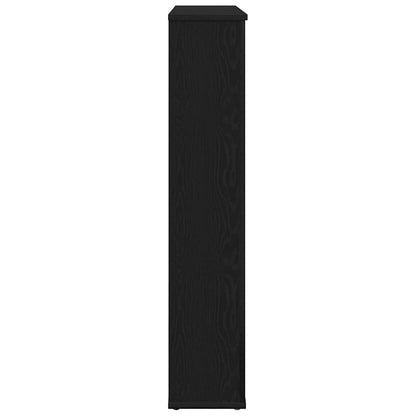 Kaminumrandung Schwarz Eichen-Optik 100x20x100 cm Holzwerkstoff