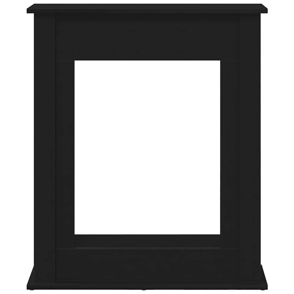 Kaminumrandung Schwarz Eichen-Optik 75x20x87,5 cm Holzwerkstoff