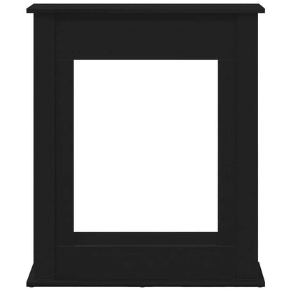 Kaminumrandung Schwarz Eichen-Optik 75x20x87,5 cm Holzwerkstoff