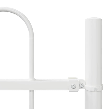 Gartenzaun Grau 5.1 x 0.6 m Pulverbeschichteter Stahl