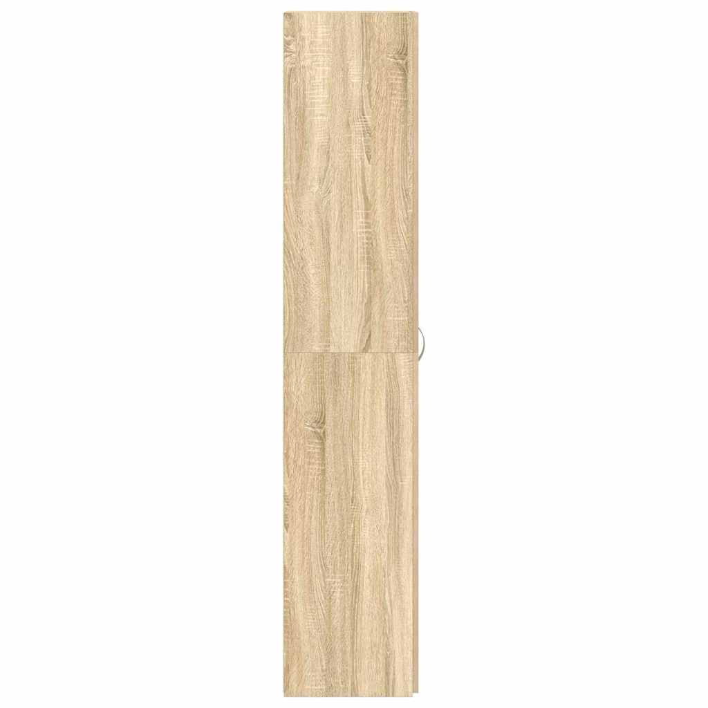 Schuhschrank mit Regal Braun 80 x 35,5 x 180 cm Holzwerkstoff