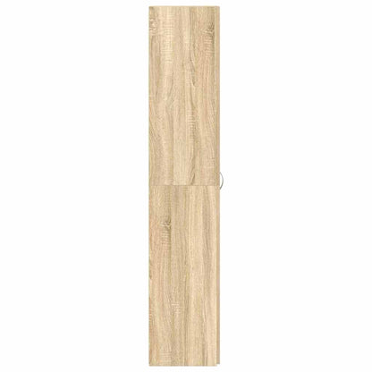 Schuhschrank mit Regal Braun 80 x 35,5 x 180 cm Holzwerkstoff