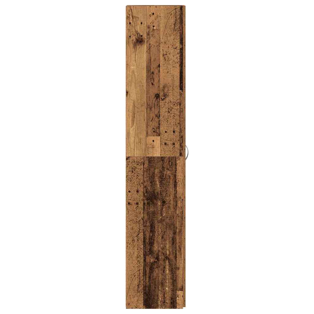 Schuhschrank mit Regal Braun 80 x 35,5 x 180 cm Holzwerkstoff