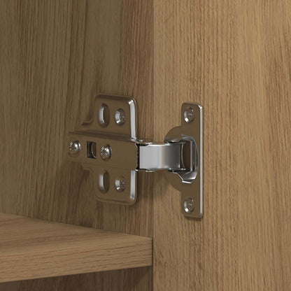 Schuhschrank mit Regal Braun 80 x 35,5 x 180 cm Holzwerkstoff