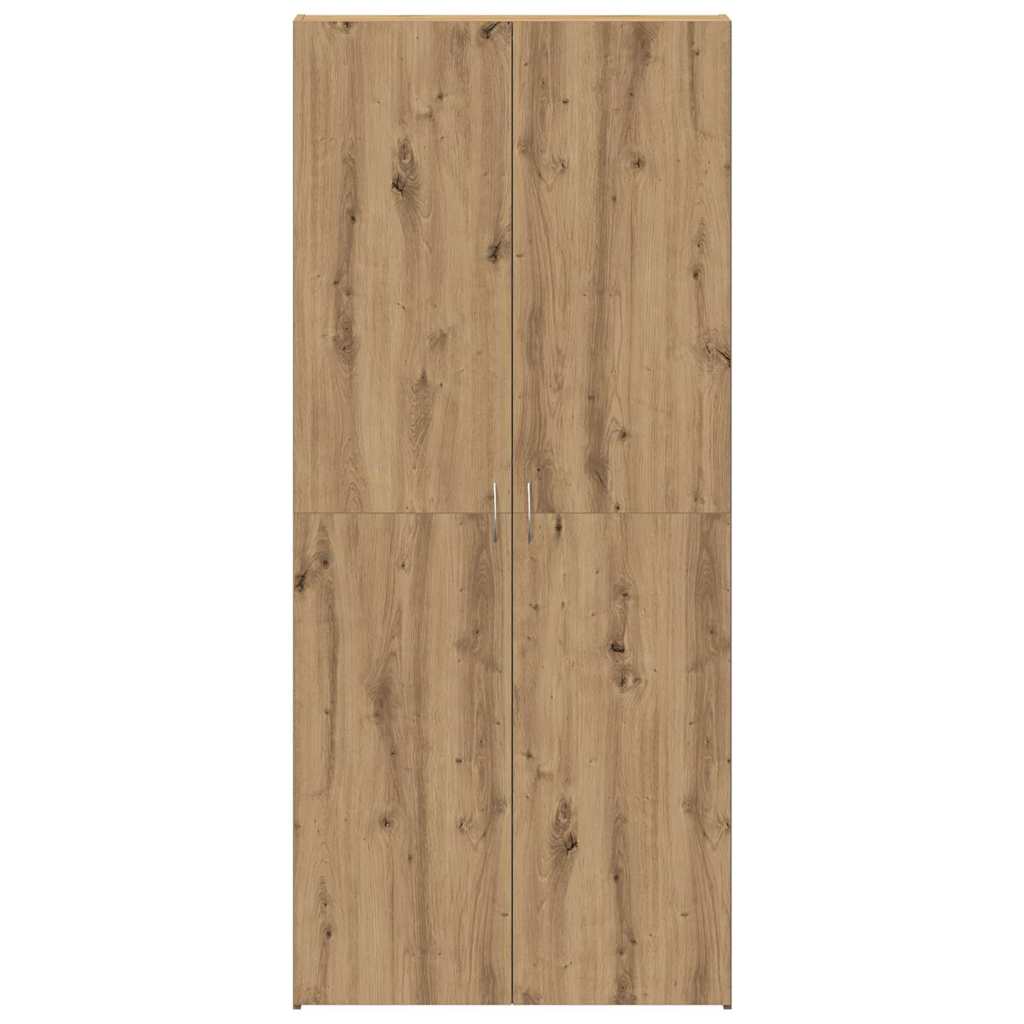 Schuhschrank mit Regal Braun 80 x 35,5 x 180 cm Holzwerkstoff