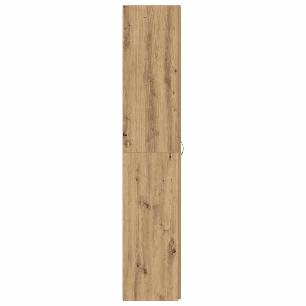 Schuhschrank mit Regal Braun 80 x 35,5 x 180 cm Holzwerkstoff