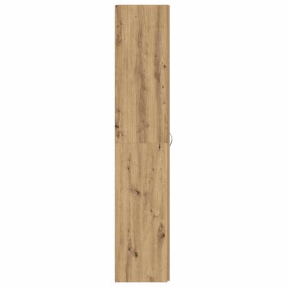 Schuhschrank mit Regal Braun 80 x 35,5 x 180 cm Holzwerkstoff