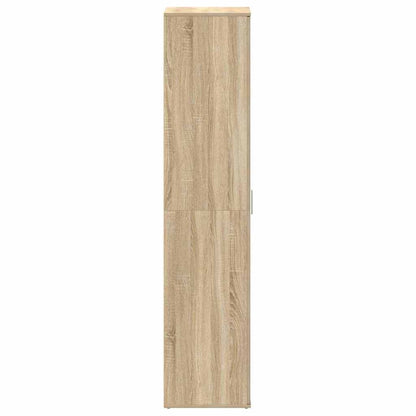 Schuhschrank mit Tür Braun 80 x 39 x 180 cm Holzwerkstoff
