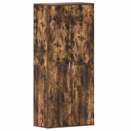 Schuhschrank mit Tür Braun 80 x 39 x 180 cm Holzwerkstoff