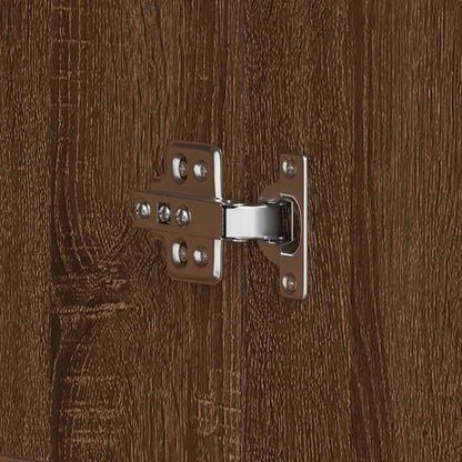 Schuhschrank mit Tür Braun 80 x 39 x 180 cm Holzwerkstoff
