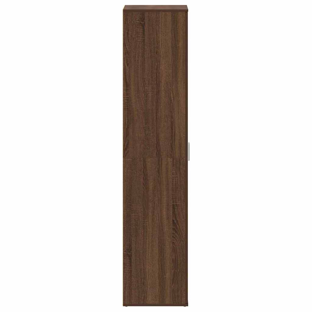 Schuhschrank mit Tür Braun 80 x 39 x 180 cm Holzwerkstoff