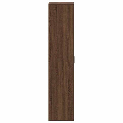 Schuhschrank mit Tür Braun 80 x 39 x 180 cm Holzwerkstoff
