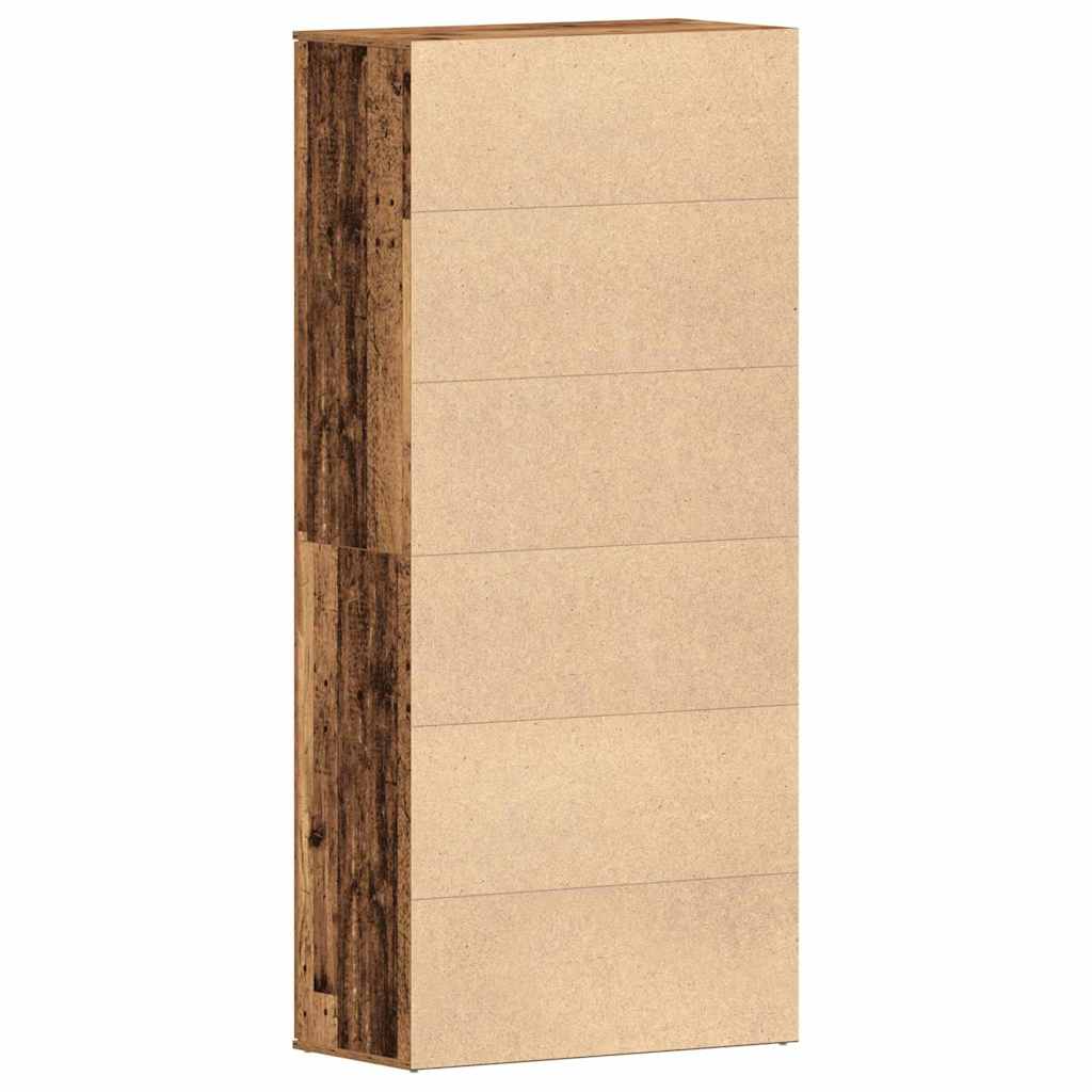 Schuhschrank mit Tür Braun 80 x 39 x 180 cm Holzwerkstoff