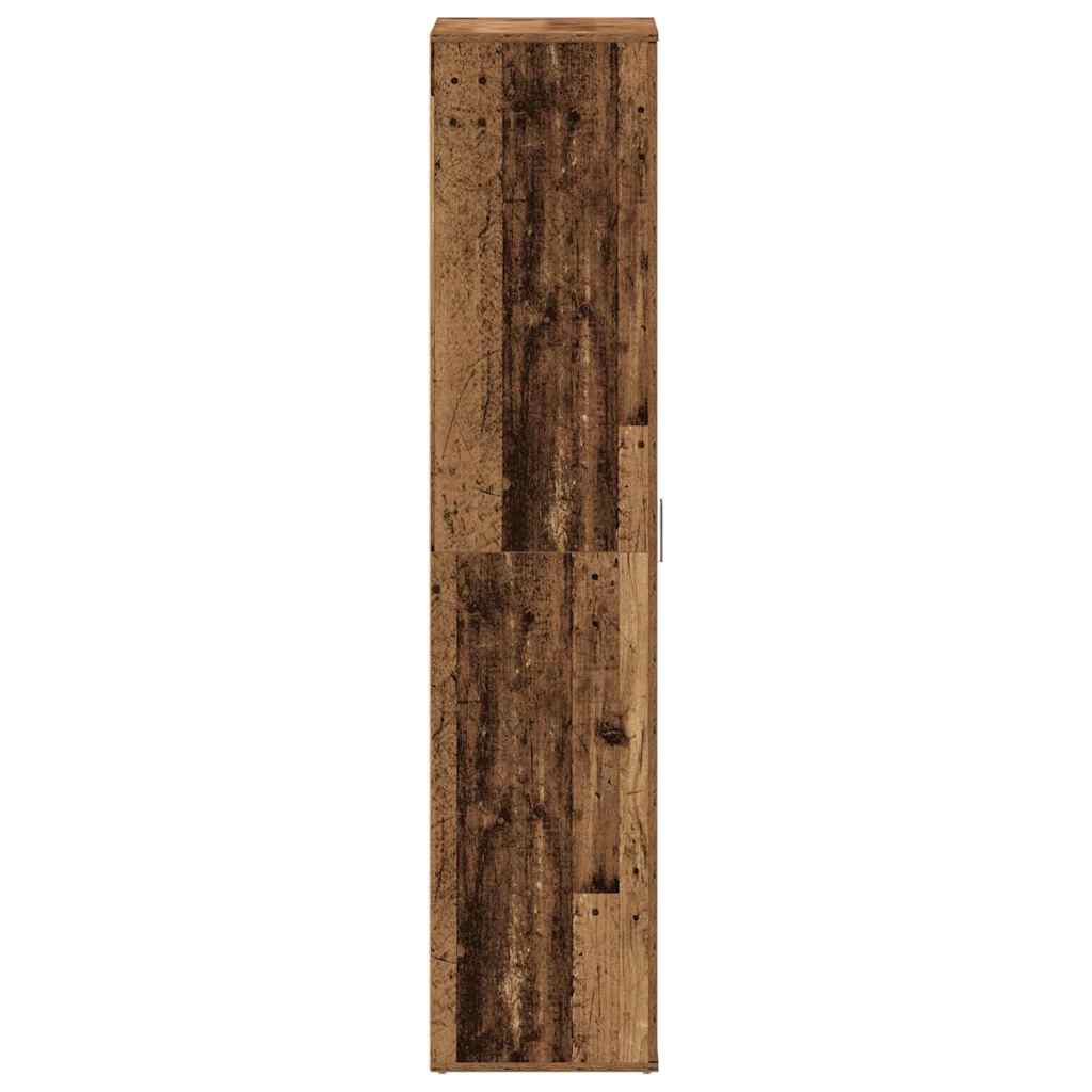 Schuhschrank mit Tür Braun 80 x 39 x 180 cm Holzwerkstoff
