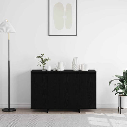 Sideboard Schwarz Eichen-Optik 120 x 41 x 75 cm Holzwerkstoff