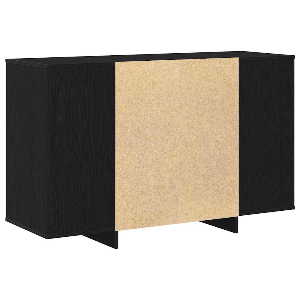 Sideboard Schwarz Eichen-Optik 120 x 41 x 75 cm Holzwerkstoff