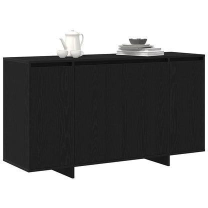 Sideboard Schwarz Eichen-Optik 120 x 41 x 75 cm Holzwerkstoff