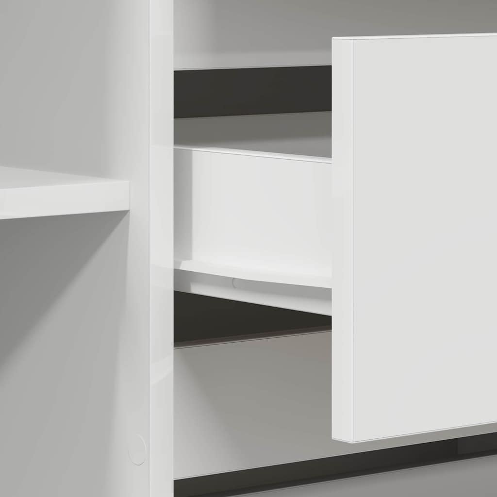 Sideboard mit Schubladen Weiß 120 x 41 x 75 cm Holzwerkstoff
