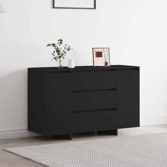 Sideboard mit Schubladen Schwarz 120 x 41 x 75 cm Holzwerkstoff