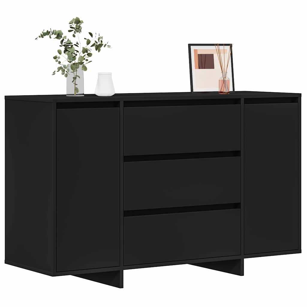 Sideboard mit Schubladen Schwarz 120 x 41 x 75 cm Holzwerkstoff