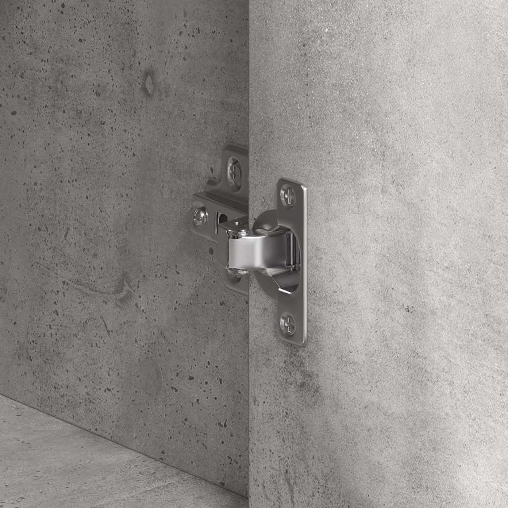 Sideboard Betongrau 120 x 41 x 75 cm Holzwerkstoff