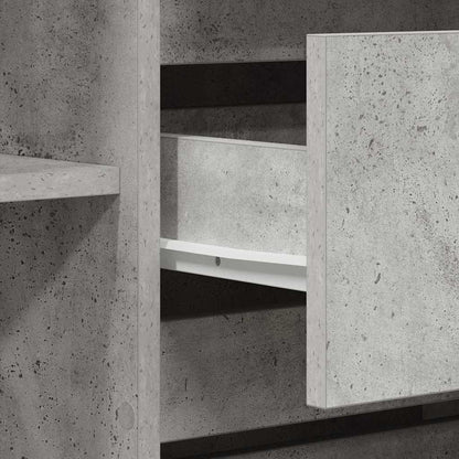 Sideboard Betongrau 120 x 41 x 75 cm Holzwerkstoff
