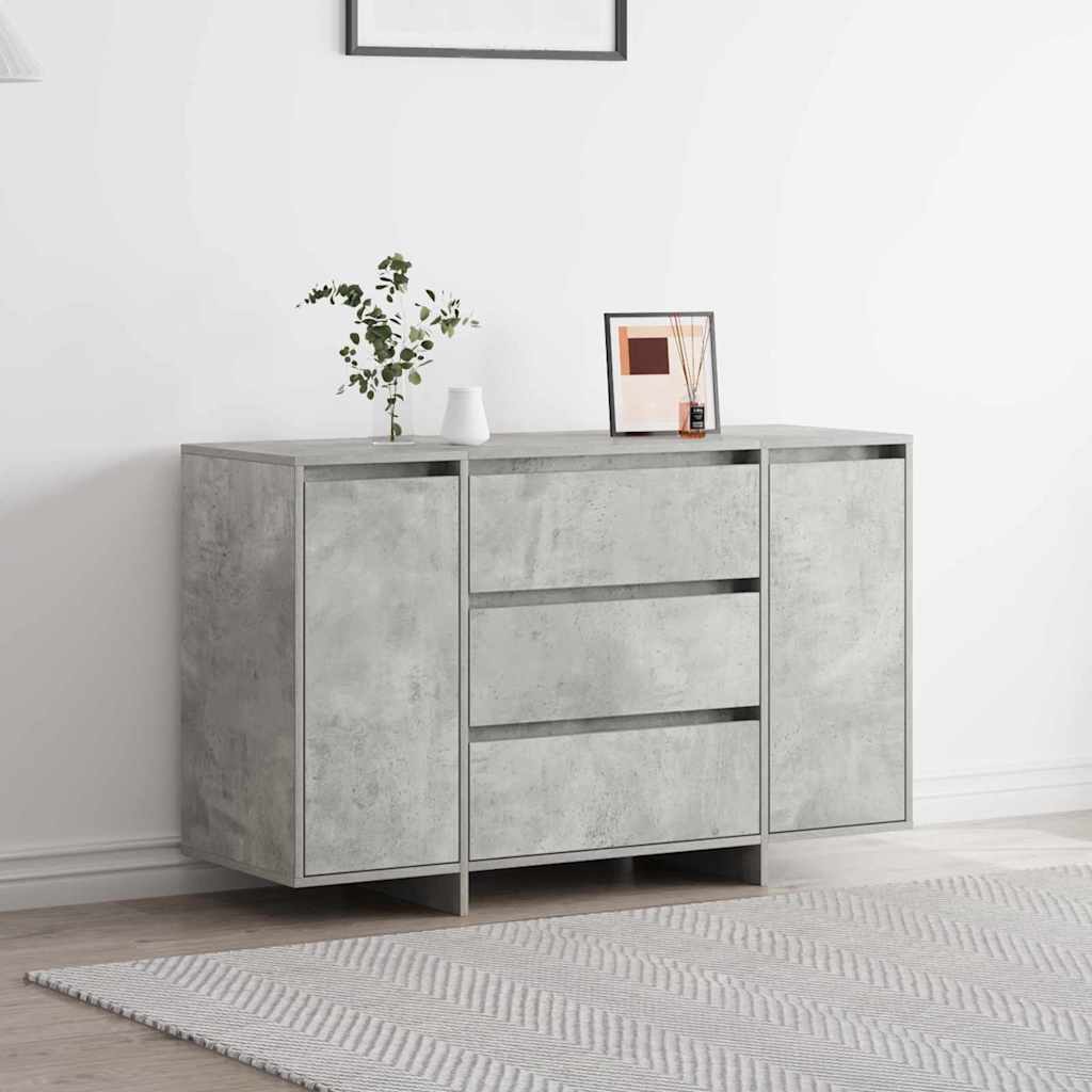 Sideboard Betongrau 120 x 41 x 75 cm Holzwerkstoff