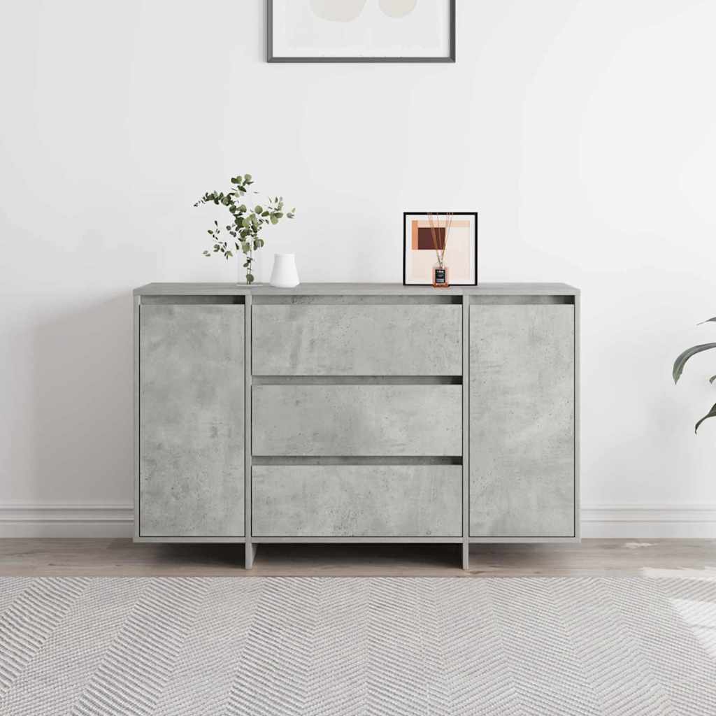 Sideboard Betongrau 120 x 41 x 75 cm Holzwerkstoff