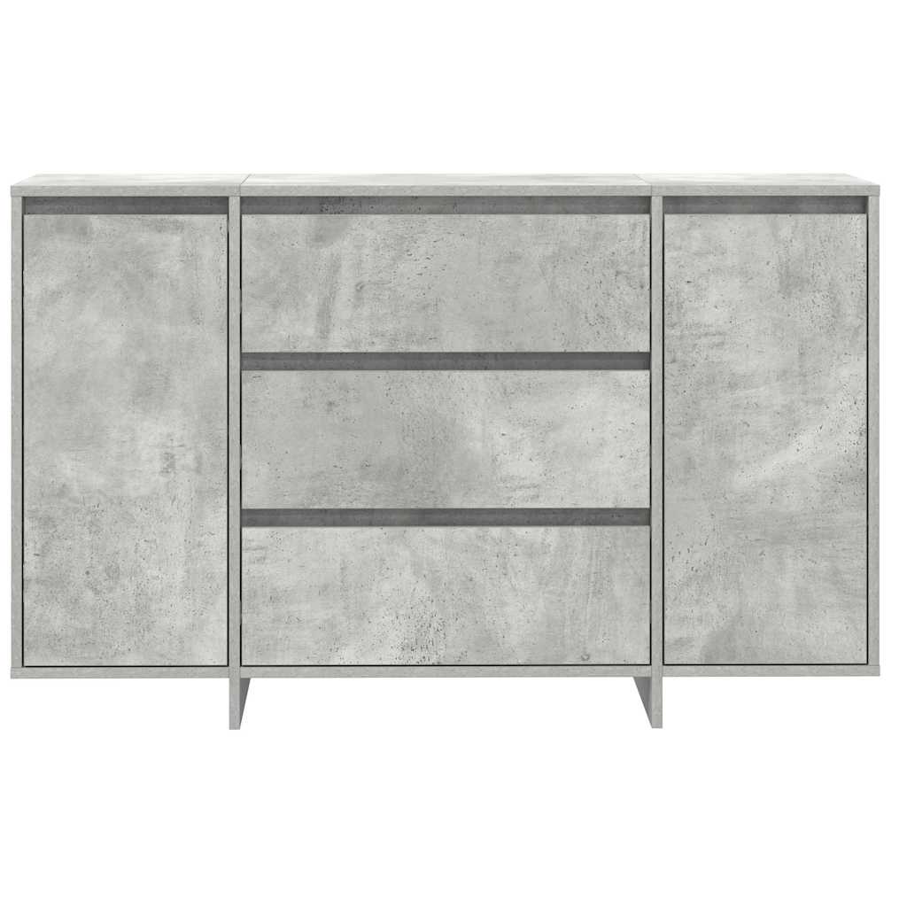 Sideboard Betongrau 120 x 41 x 75 cm Holzwerkstoff