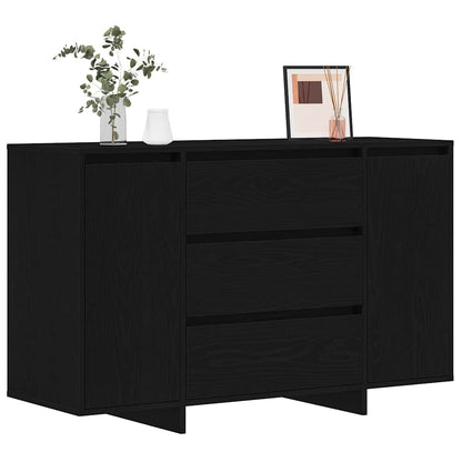 Sideboard Schwarz Eichen-Optik 120 x 41 x 75 cm Holzwerkstoff