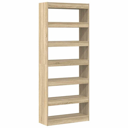 Bücherregal Sonoma-Eiche 80 x 30 x 198 cm Holzwerkstoff