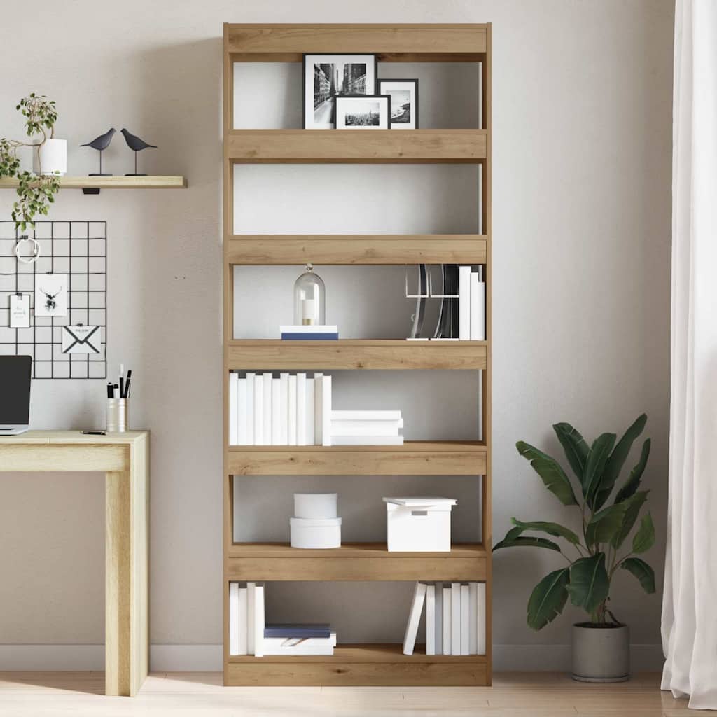 Bücherregal Artisan-Eiche 80 x 30 x 198 cm Holzwerkstoff