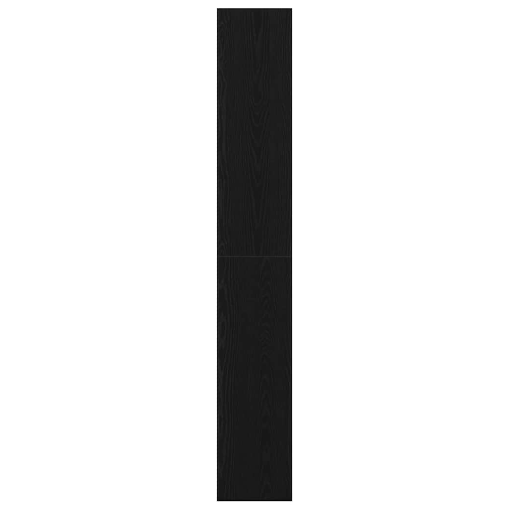 Bücherregal Schwarz Eichen-Optik 80 x 30 x 198 cm Holzwerkstoff