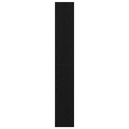 Bücherregal Schwarz Eichen-Optik 80 x 30 x 198 cm Holzwerkstoff