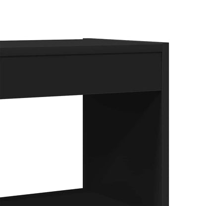Bücherregal Schwarz Holzwerkstoff