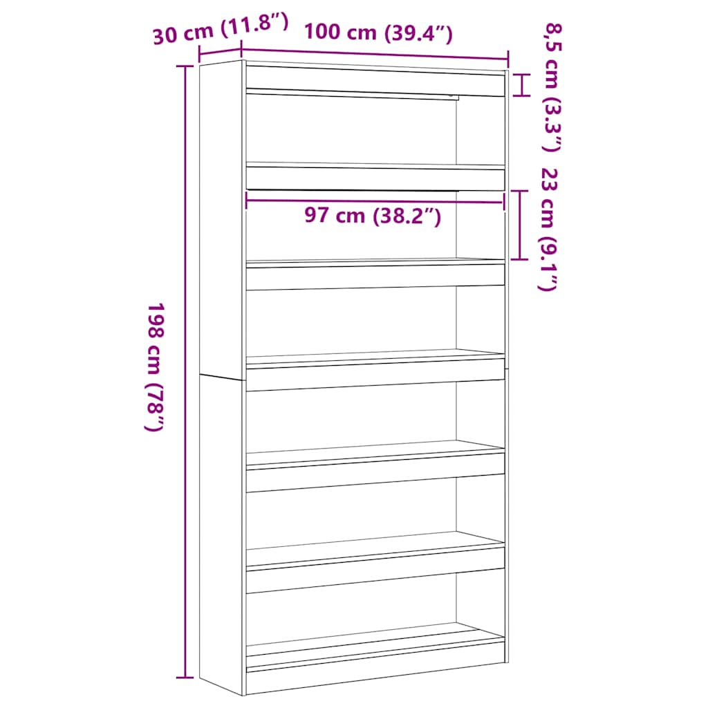 Bücherregal Beige Holzwerkstoff