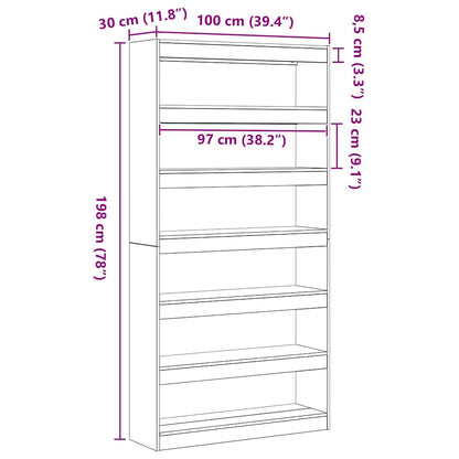 Bücherregal Beige Holzwerkstoff