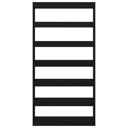 Bücherregal Schwarz Holzwerkstoff