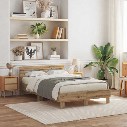 Bettgestell Artisan-Eiche 120 x 200 cm Holzwerkstoff