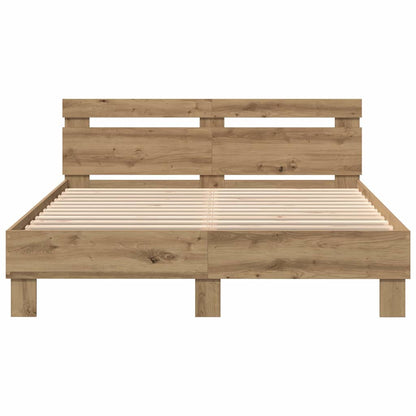Bettgestell Artisan-Eiche 140 x 190 cm Holzwerkstoff