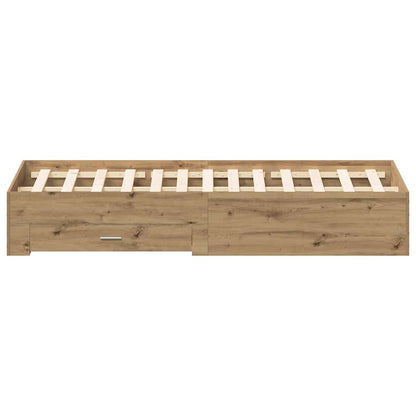 Bettrahmen Artisan-Eiche 180 x 200 cm Holzwerkstoff