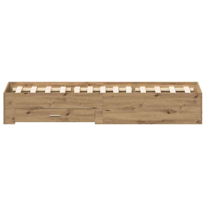 Bettrahmen Artisan-Eiche 120 x 200 cm Holzwerkstoff