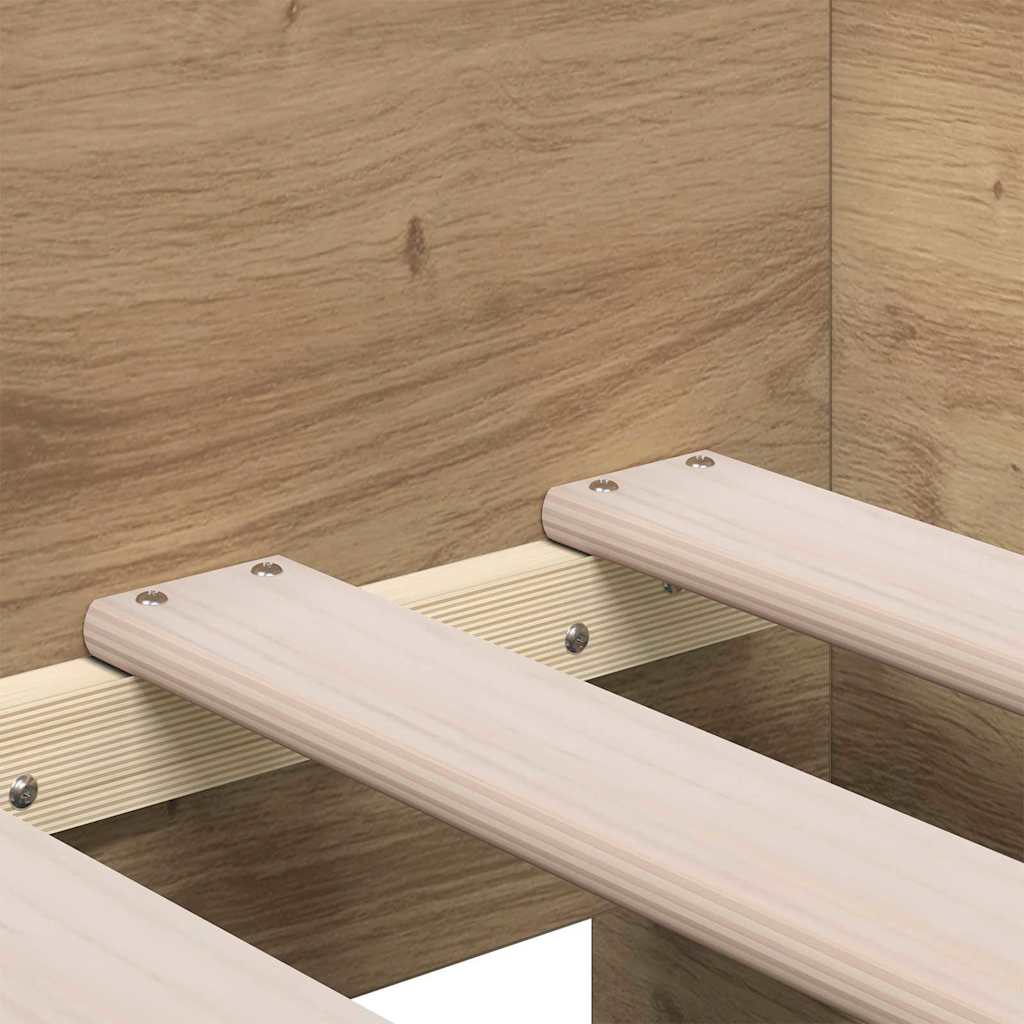 Tagesbett mit Kopfteil Artisan-Eiche 100 x 200 cm Holzwerkstoff
