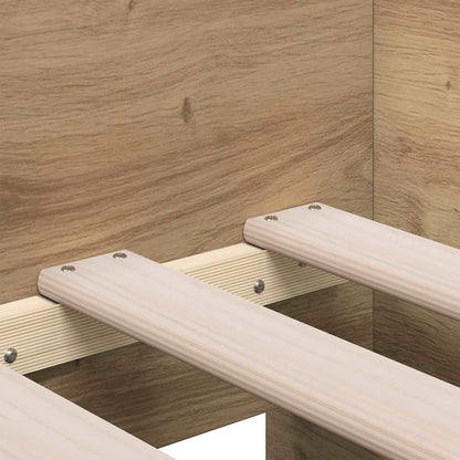 Tagesbett mit Kopfteil Artisan-Eiche 100 x 200 cm Holzwerkstoff