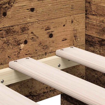 Tagesbett mit Kopfteil Altholz 90 x 190 cm Holzwerkstoff