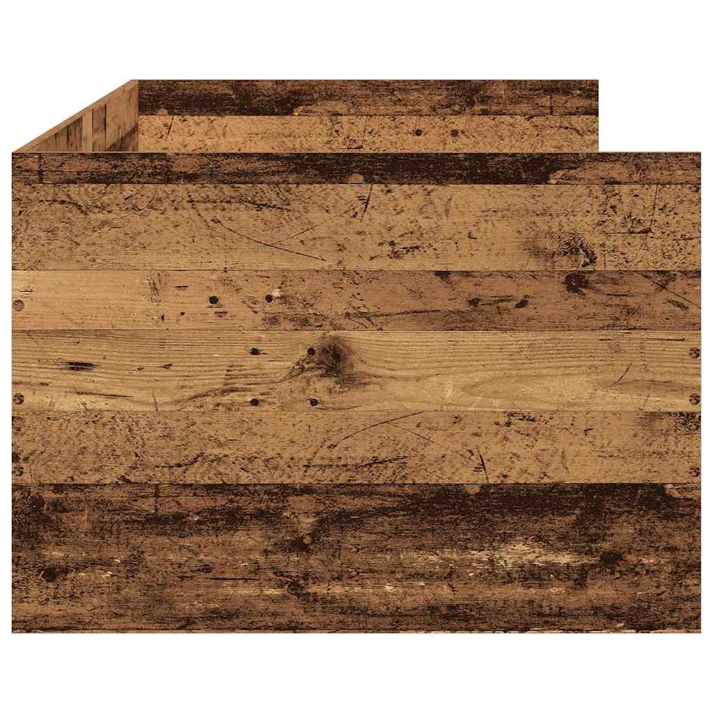 Tagesbett mit Kopfteil Altholz 90 x 190 cm Holzwerkstoff