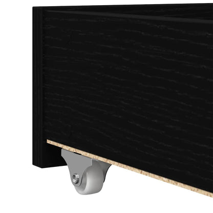 Tagesbett Schwarz Eichen-Optik 90 x 200 cm Holzwerkstoff